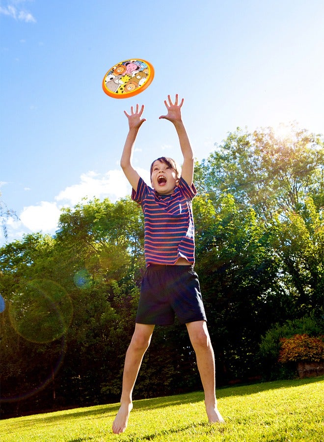 GROIC 3 Pcs Kids Flying Ring, Cartoon Sports Flying Discs Rings Boomerangs Lightweight Sports Outdoor Games Toys for Kids and Adults,  Soft Foam Design for Safe Play & Soft Impact Indoors or Outdoors - Image 5