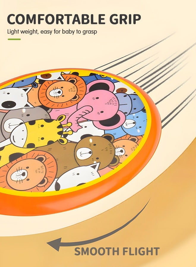 GROIC 3 Pcs Kids Flying Ring, Cartoon Sports Flying Discs Rings Boomerangs Lightweight Sports Outdoor Games Toys for Kids and Adults,  Soft Foam Design for Safe Play & Soft Impact Indoors or Outdoors - Image 4