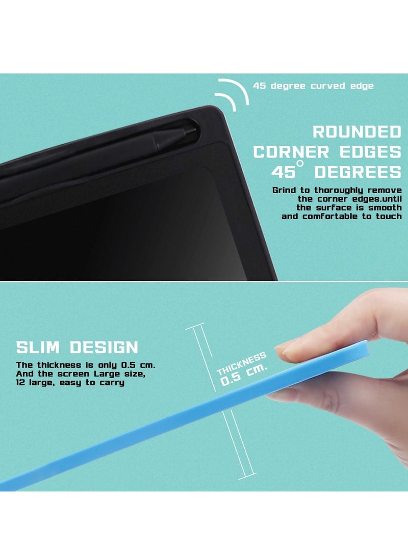 Doodle Pad Board With Professional Pen, Baby LCD Writing Tablet, Kids Educational Toy, Reusable,For Drawing, Writing, Calculation, Memo Recording，Doodle/12-Inch  - Image 5