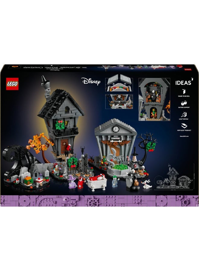 مجموعة ديوراما فيلم ديزني كابوس قبل عيد الميلاد لتيم بورتن 21351 من LEGO® Ideas