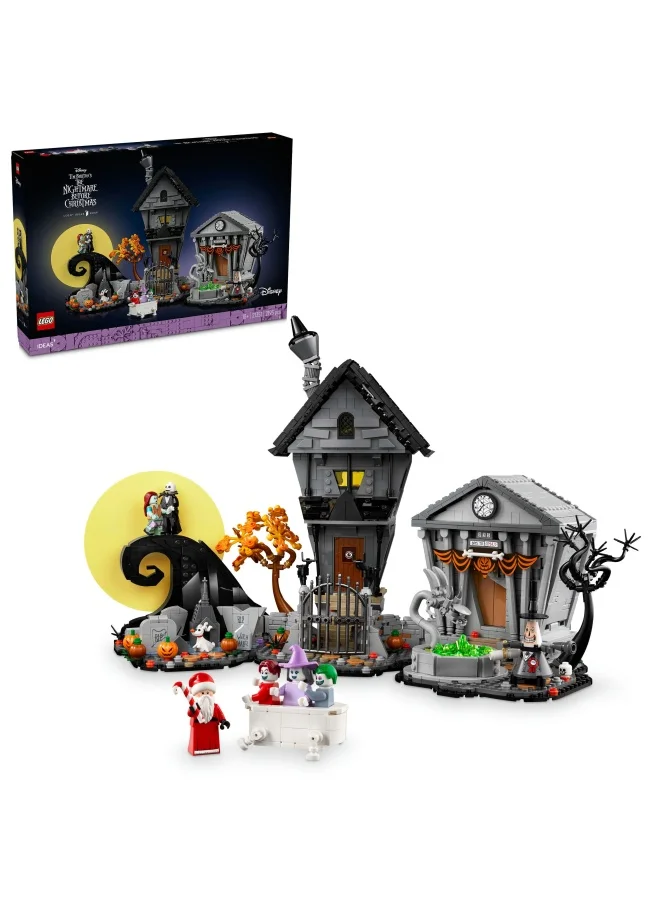 LEGO Ideas Disney Tim Burton’s The Nightmare Before Christmas Building Set, Diorama Model Kit for Adults to Build, with 8 Characters Including Jack Skelington, Holiday Gift for Men and Women 21351 (2193 pieces)