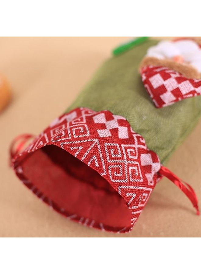 NIBEMINENT 3-Piece Creative Children Burlap Beam Apple Candy Cookie Bag Multicolour - Image 5