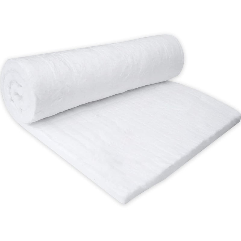 60 x24 x1 Thick Ceramic Fiber Blanket Fireproof Insulation Baffle Rated to 2400F HighTemperature Resistance for Oven Stoves Kilns Forges