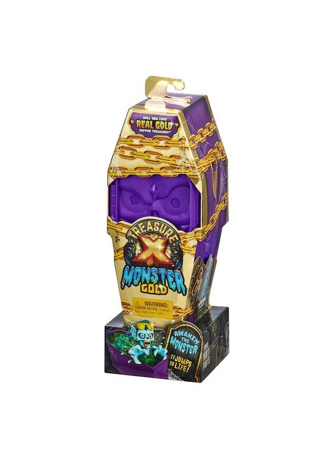 Treasure X Monsters Gold Single Pack Unboxing Toy With Slime And Spider Web Compound 13 Levels Of Adventure Will You Find Real Gold Treasure  - Image 1