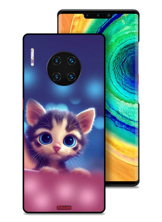 Tolwak Huawei Mate 30 Pro 4G Protective Case Cover Little Cat  - Image 1