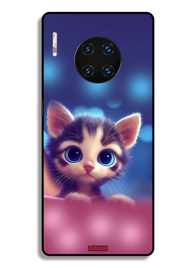 Tolwak Huawei Mate 30 Pro 4G Protective Case Cover Little Cat  - Image 2
