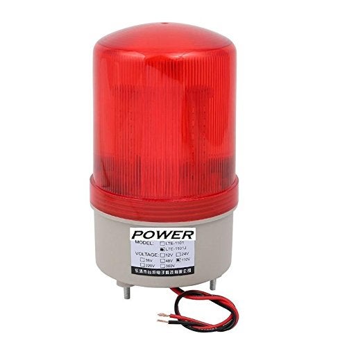 MME Revolving Industrial Warning Red Light with Flasher (Red, ABS) - Image 5