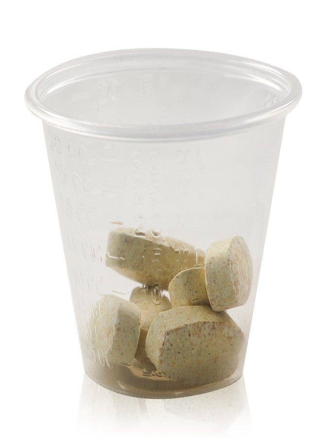 Choice Small Plastic Disposable Medicine Cups: 300 Clear 1oz Measuring/Mixing Cups with Graduated ML, Dram, CC, TBSP & FL OZ Measurement Markings for Pill, Epoxy, Resin & Liquid/Powder Medication - Image 5