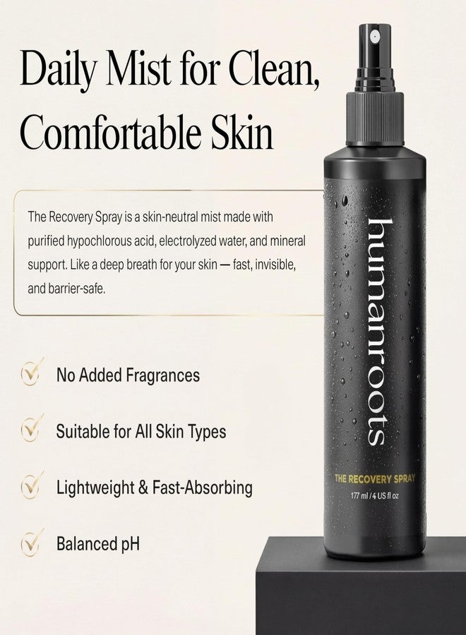 humanroots Hypochlorous Acid Spray for Face – Face Mist Toner with Electrolyzed Water (6oz), Lightweight Hydrating Recovery Spray for All Skin Types – Non-Comedogenic Formula, No Added Fragrances - Image 2