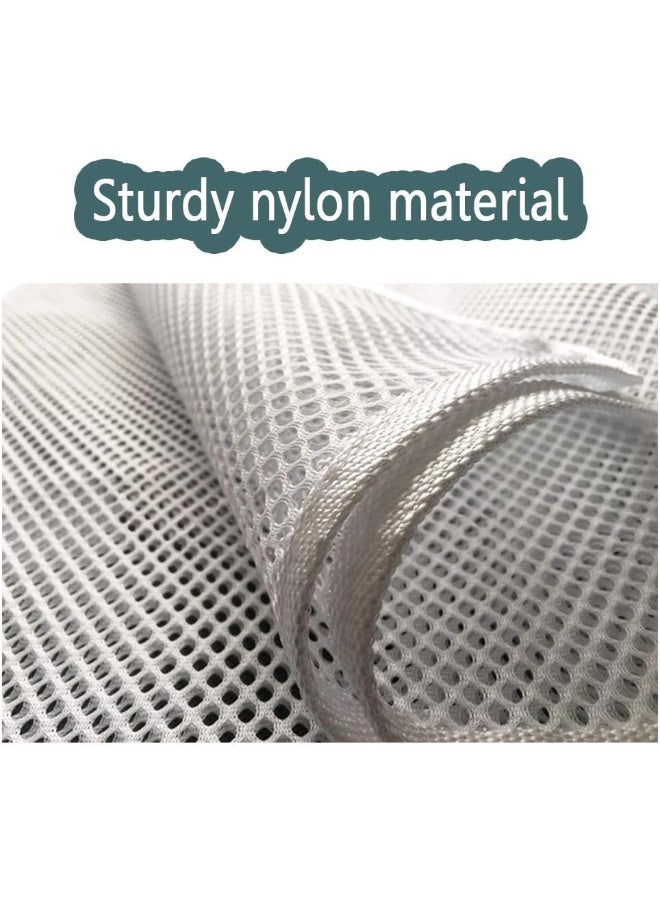 AUOXER Child Safety Rail Net for Balcony, Patios, Railing and Stairs. Security Guards for Kids/Pet/ Toy Both Indoors and Outdoors. 3m x0.8m, Sturdy Mesh Fabric Material. - Image 3
