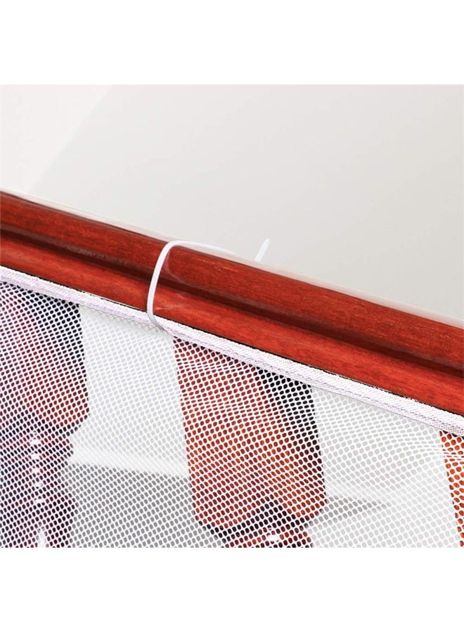 AUOXER Child Safety Rail Net for Balcony, Patios, Railing and Stairs. Security Guards for Kids/Pet/ Toy Both Indoors and Outdoors. 3m x0.8m, Sturdy Mesh Fabric Material. - Image 2