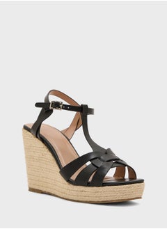 Truffle High Heel Ankle Strap Wedge Sandal  - Image 2