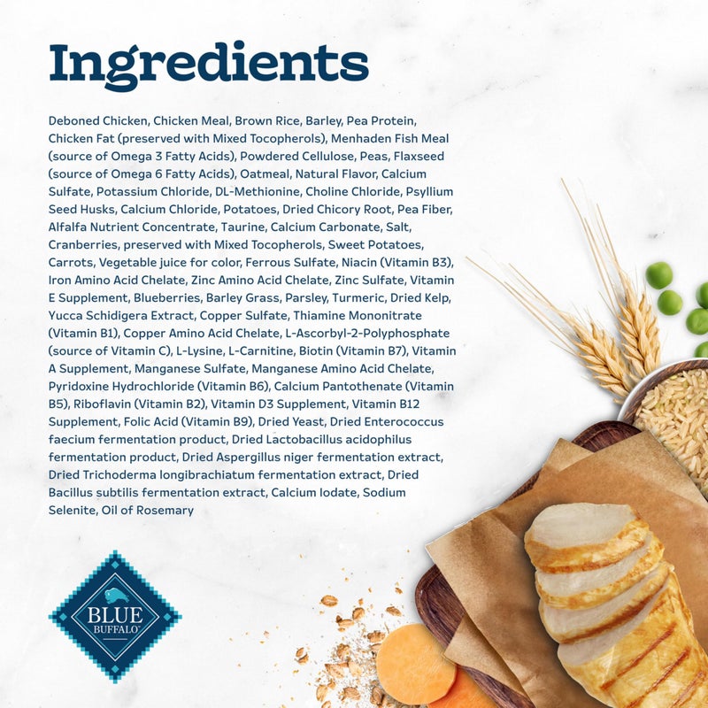 Blue Buffalo Tastefuls Natural Dry Food for Adult Cats, Hairball Control, Chicken & Brown Rice Recipe, 7-lb. Bag - Image 5