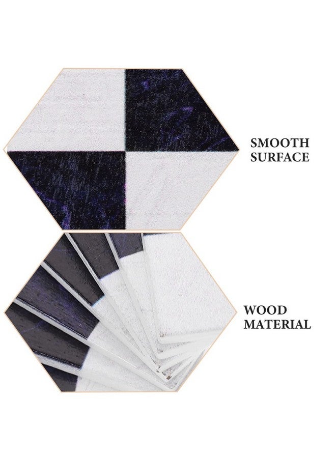 Toddmomy 27Pcs Dollhouse Black White Spanish Mosaic Floor Tile Sheet Miniature Flooring Wallpaper For Miniature Dollhouse Accessories Photo Props - Image 4