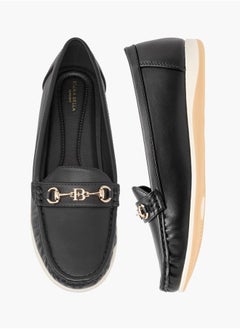 Flora Bella By Shoexpress Women Solid Buckle Accent Slip-On Loafers  - Image 3