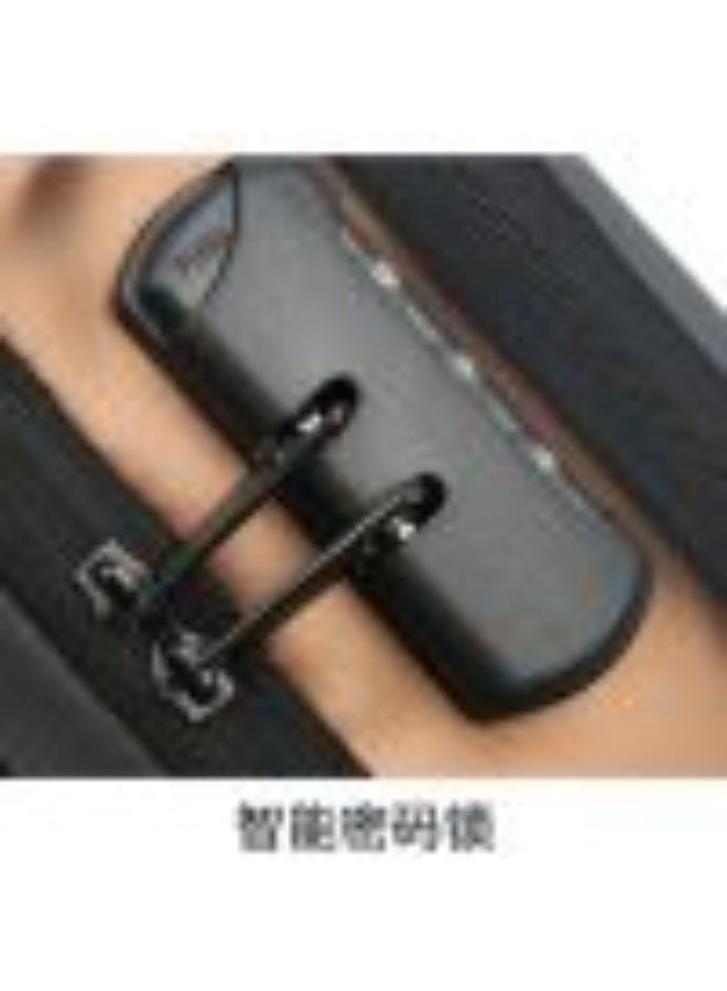 Anti theft Crossbody Sling Bag Waterproof Chest Daypack with USB Charging for Men – Black x Gold - Image 1