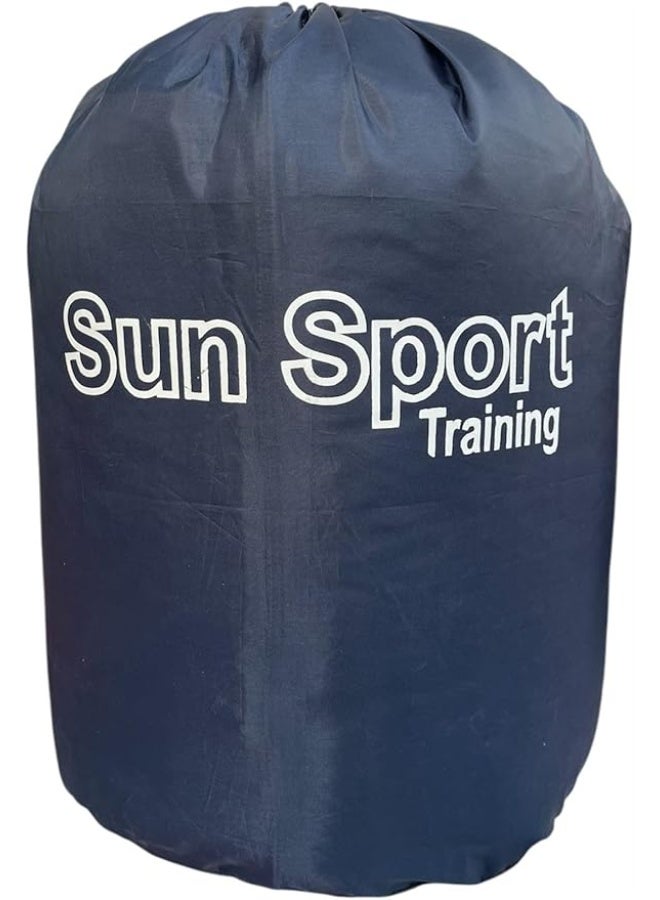 كيس نوم للبالغين عبوة مدمجة مع حقيبة حمل خفيفة الوزن ناعمة سميكة دافئة للاستخدام الخارجي والداخلي (ازرق غامق) - Image 1