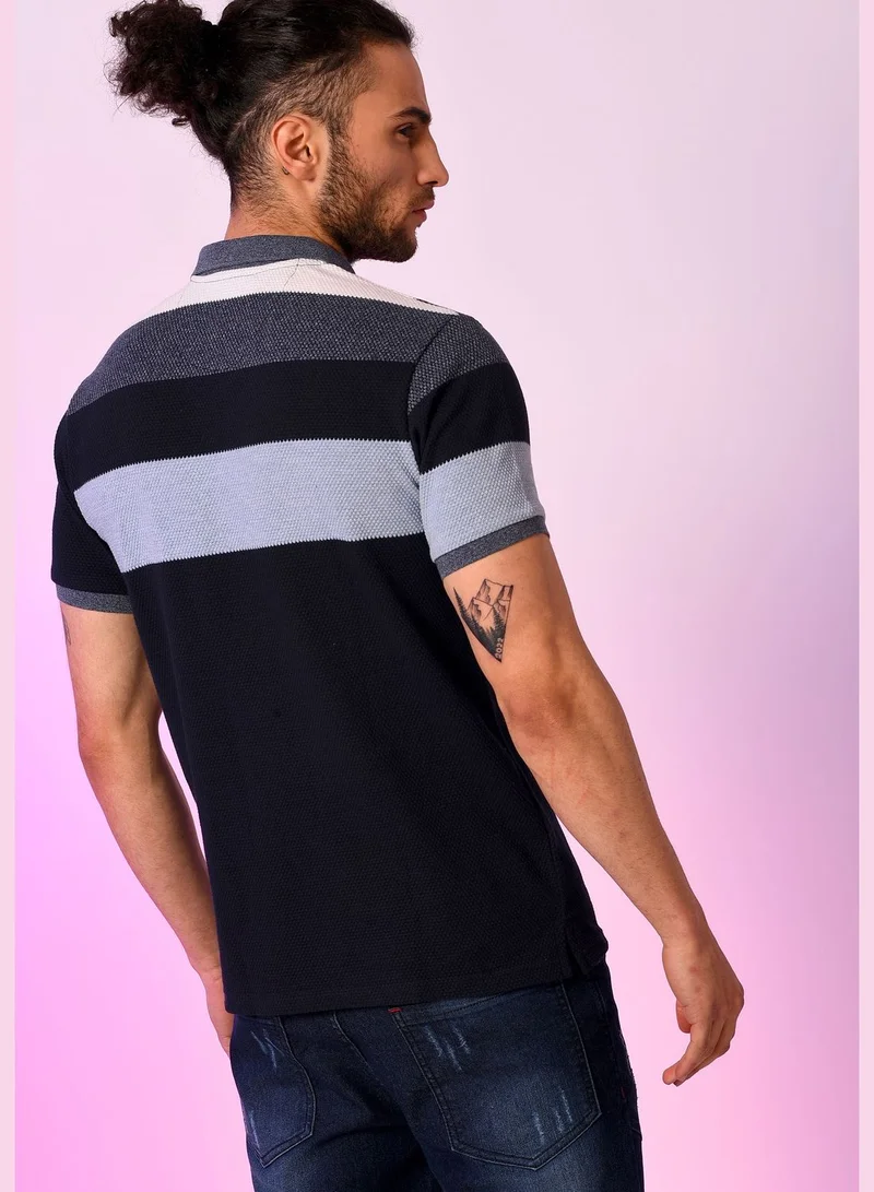 Campus Sutra Color block T-shirt