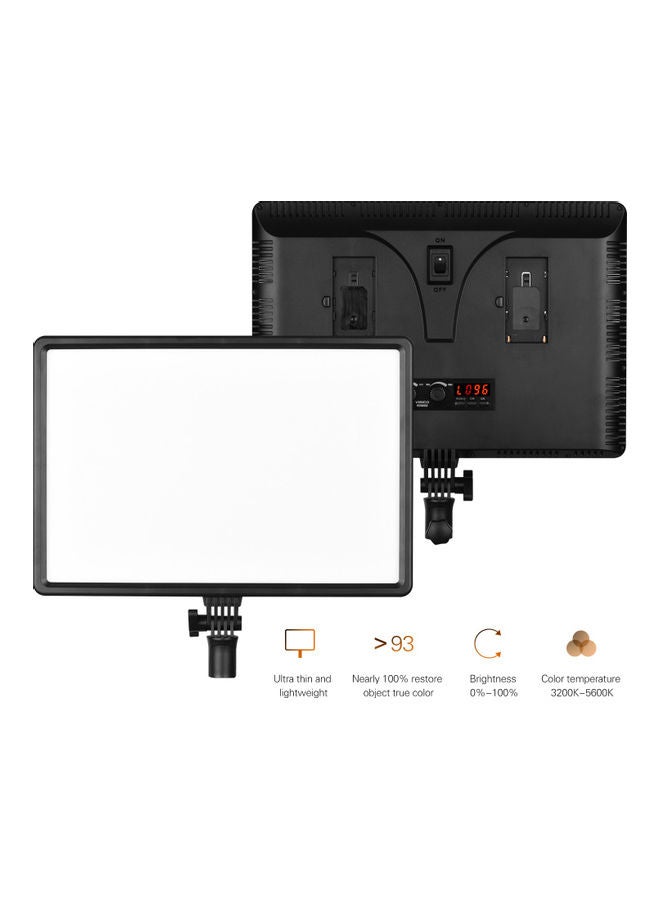 إسكدنيا مصباح LED للتصوير الفوتوغرافي مع محول للتيارين المتردد / والمستمر أبيض - Image 2