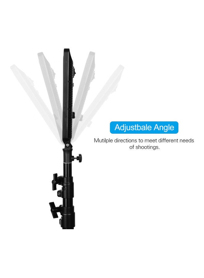 إسكدنيا مصباح LED للتصوير الفوتوغرافي مع محول للتيارين المتردد / والمستمر أبيض - Image 4