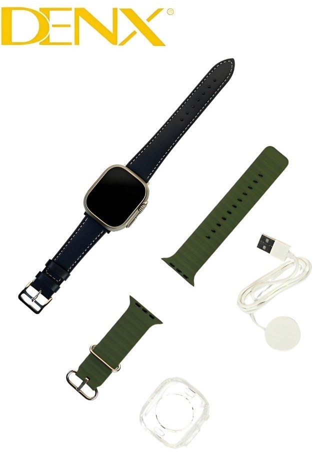 Denx - The New MUSLIM WATCH ULTRA Smart Watch Series 8 With A Full Screen Works With The Android And IOS System Supports GPS And NFC To Remind Of Prayer And Praise Times Size 49 mm - Image 1
