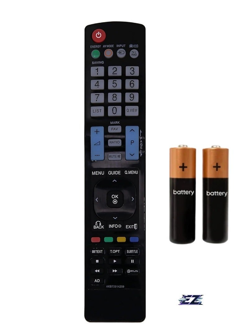 PopZa LG Universal Remote Control for Smart TV 3D TV with Ratio Button, Replaces Models AKB75095309, AKB73615303, AKB72914293, AKB76756504, AKB72915231, AKB73615362, AKB73615300, AKB73615397 with Battery - Image 1