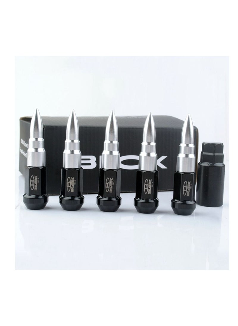 Royal BLOX Core Shell Type Lock Nut Kit SILVER ISO898-6 Grade 10 Forged Aluminum 7075-T6 Shel Nuts  - Image 1