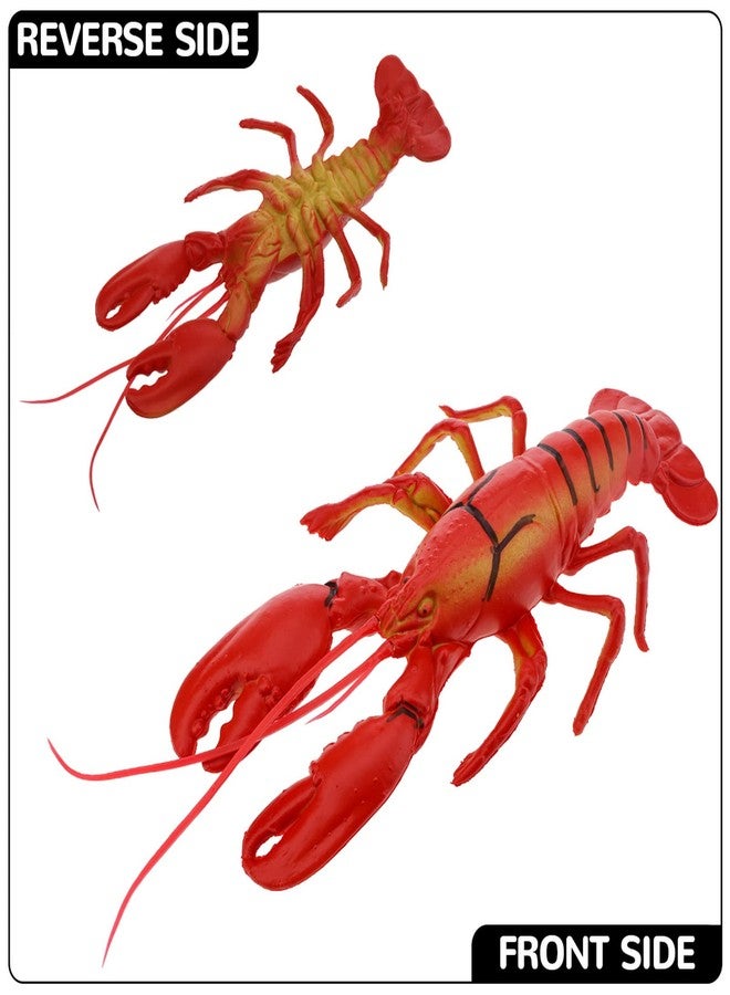 Gresorth 11.4 Inch Big Fake Lobster Decoration Lifelike Artificial Marine Model Realistic Plastic Animal Ornament Desktop Home Party Display Kids Toy - 1 PCS - Image 4