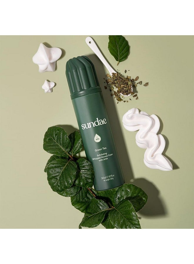 سنداي غسول الجسم الرغوي برغوة الاستحمام المخفوقة والمقشرة من صنداي، برائحة الشاي الأخضر، 265 مل، 8.9 أونصة سائلة - Image 4