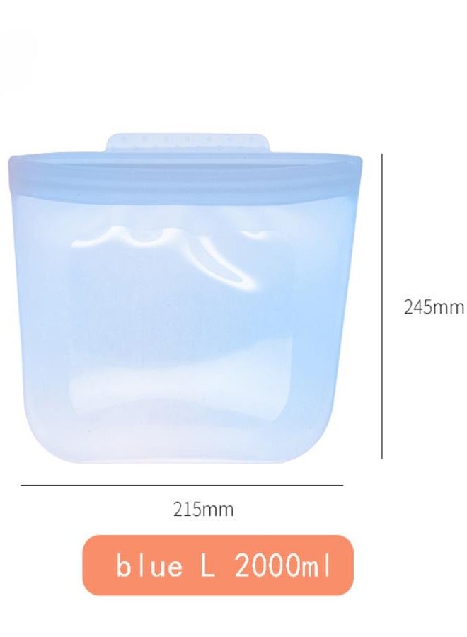 Blue large silicone preservation sealing bag  - Image 1