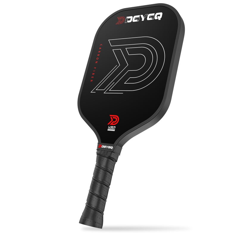 DGYGQ مضارب بيكلبول DGYGQ - مضرب احترافي من ألياف الكربون مع نواة خلوية لمضارب البيكلبول - خفيف الوزن بدقة محسّنة وامتصاص صدمات معزز للدوران العالي - Image 1