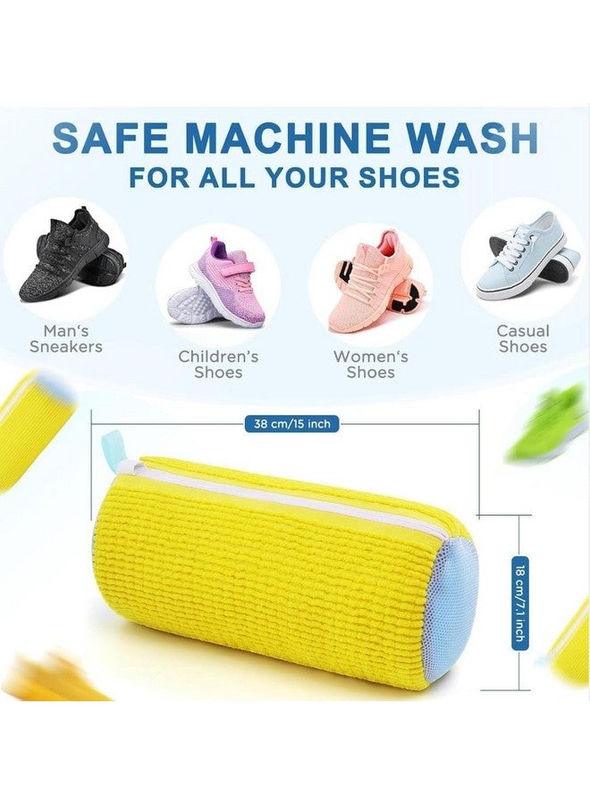 Reusable Shoe Washing Bag for Laundry | Mesh Sneaker Cleaning Bag with Invisible Zipper & Side Opening | Washing Machine & Dryer Safe | Protects All Shoe Sizes | Travel & Storage Friendly  - Image 3