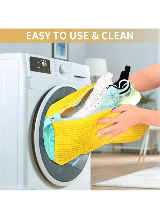 Reusable Shoe Washing Bag for Laundry | Mesh Sneaker Cleaning Bag with Invisible Zipper & Side Opening | Washing Machine & Dryer Safe | Protects All Shoe Sizes | Travel & Storage Friendly  - Image 4