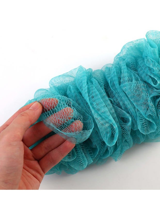 LZCNM Back Scrubber Brush Long Handle for Shower, Loofah On a Stick Sponge Back Brush, Body Exfoliator Scrubber Bath Brush for Men Women, Exfoliating Cleaning Back Scrubber for Elderly (2 Pack-Green+Purple) - Image 3