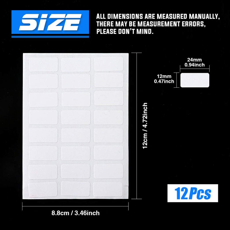 Glarks 200-Pieces 6 Inch Nylon Cable Marker Ties Self-locking Cord Tags Write on Ethernet Label Wire Straps with 3 Marker Pens and 288Pcs White Self-Adhesive Cable Labels for Home and Office Use - Image 3