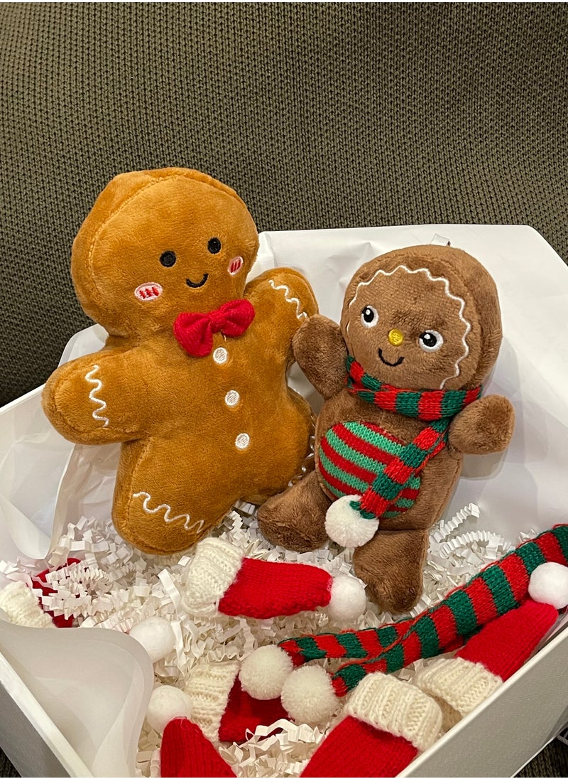 Generic Funny Christmas Gingerbread Man Keychain & Christmas Tree Plushie Toys -Perfect Christmas Decor Gifts for Friends, Families, Christmas Toys for Kids, Hanging on Handbag Charm Car Key for Women(1pc, tie or scarf)  - Image 4