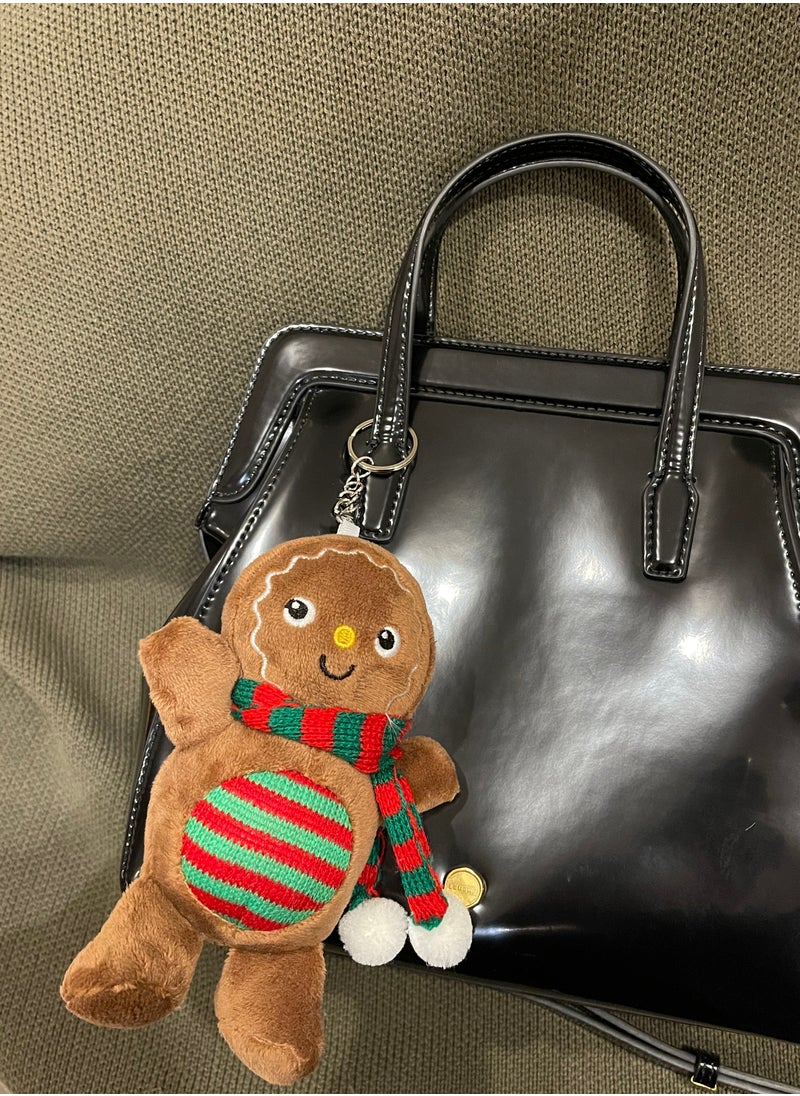 Generic Funny Christmas Gingerbread Man Keychain & Christmas Tree Plushie Toys -Perfect Christmas Decor Gifts for Friends, Families, Christmas Toys for Kids, Hanging on Handbag Charm Car Key for Women(1pc, tie or scarf)  - Image 3