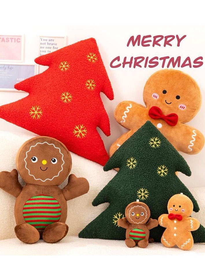 Generic Funny Christmas Gingerbread Man Keychain & Christmas Tree Plushie Toys -Perfect Christmas Decor Gifts for Friends, Families, Christmas Toys for Kids, Hanging on Handbag Charm Car Key for Women(1pc, tie or scarf)  - Image 5