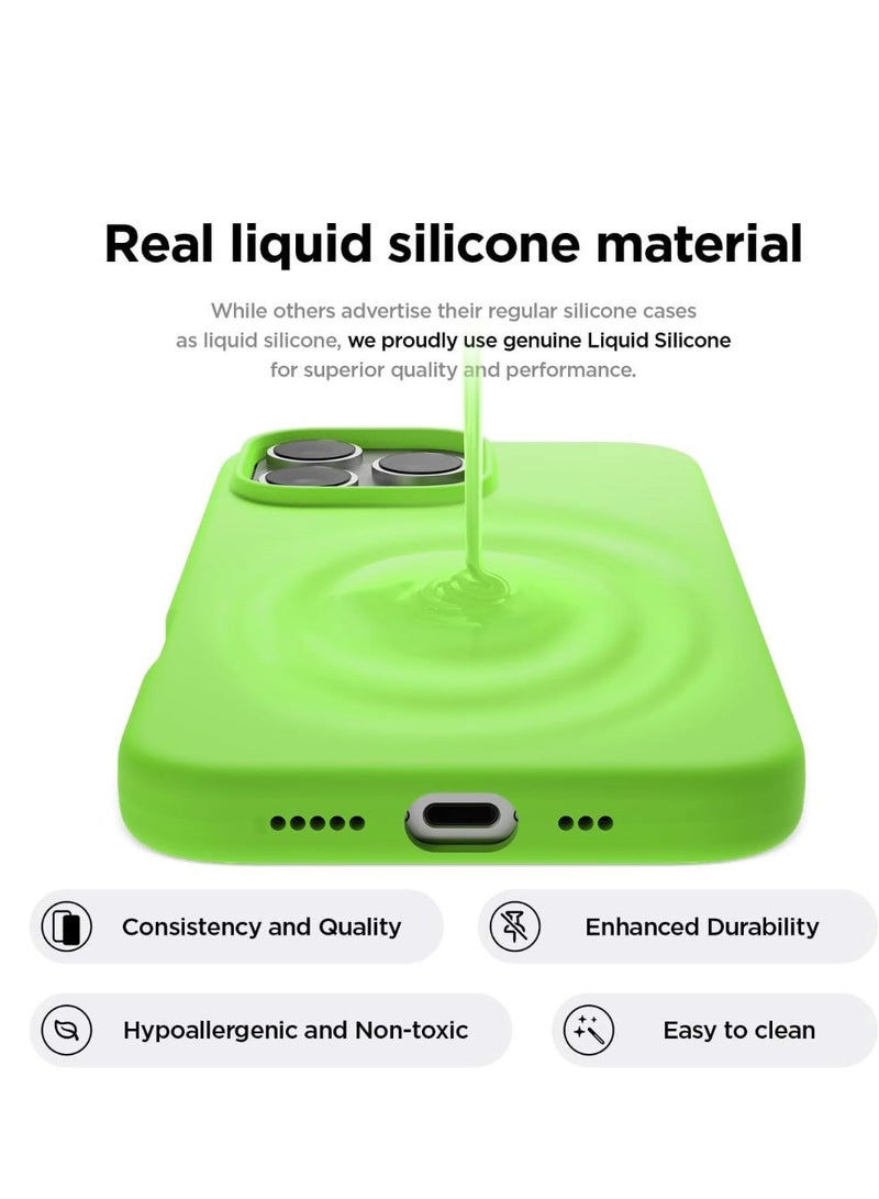 iPhone 16 Pro Max Cover Liquid Soft Silicone iPhone 16 Pro Max Case Anti Scratch with Inside Microfiber Lining Shockproof Protective Phone Case for iPhone 16 Pro Max 6.9 inch - Image 2