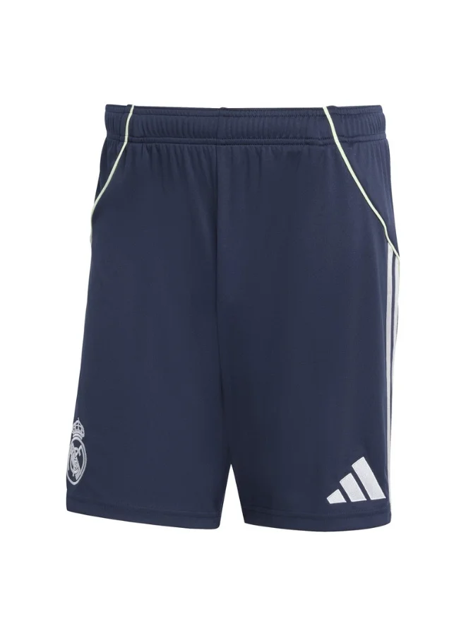 Adidas Adidas Real A Sho M Blue Football/Soccer Shorts For Men