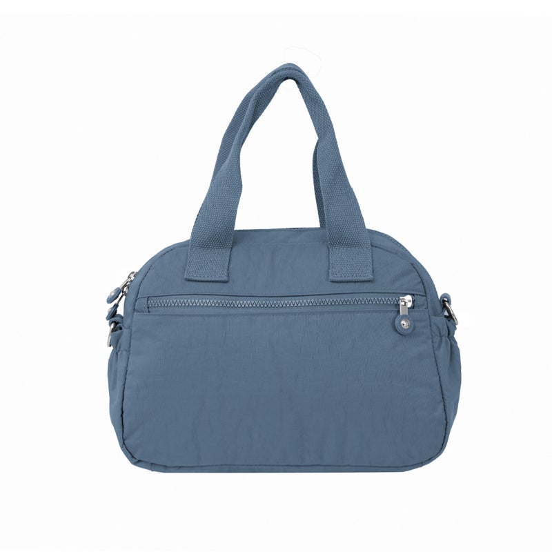 CAPRICE COLLECTION Unisex Medium Crossbody Bag – Light Blue, Water-Resistant Nylon, Spacious 10.4L Capacity - Image 2