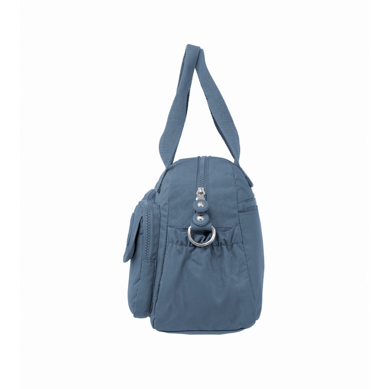 CAPRICE COLLECTION Unisex Medium Crossbody Bag – Light Blue, Water-Resistant Nylon, Spacious 10.4L Capacity - Image 4