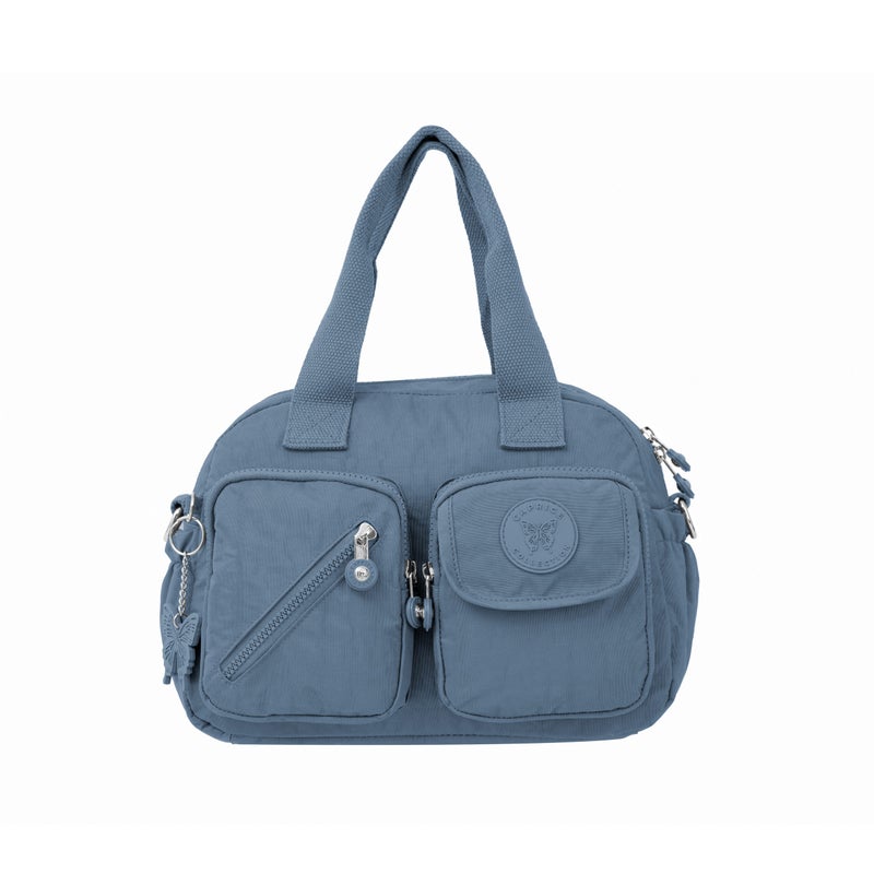 CAPRICE COLLECTION Unisex Medium Crossbody Bag – Light Blue, Water-Resistant Nylon, Spacious 10.4L Capacity - Image 1