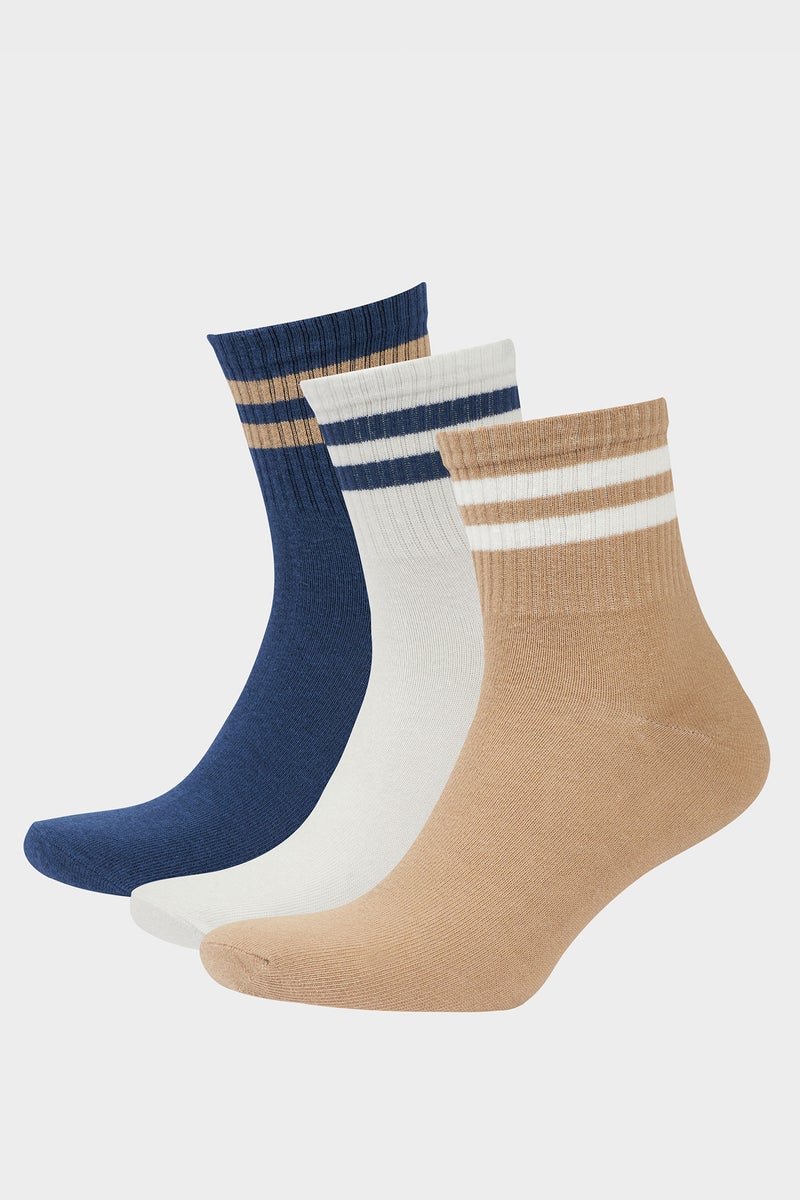 DeFacto Multicolour Man 3 piece Step Socks Casual - Image 2
