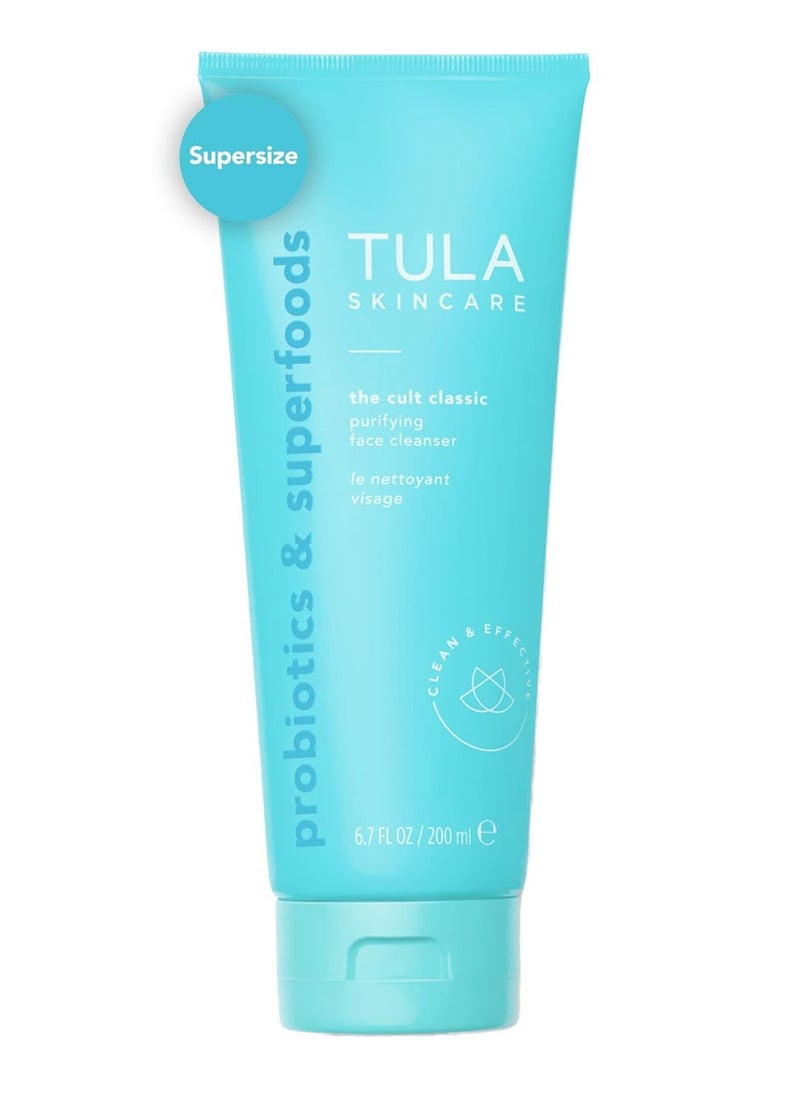TULA - TULA Skin Care Cult Classic Cleanser Supersize, 6.7 Oz + Cult Classic Cleanser Travel Size, 1.7 Oz | 2 Piece Set - Image 1