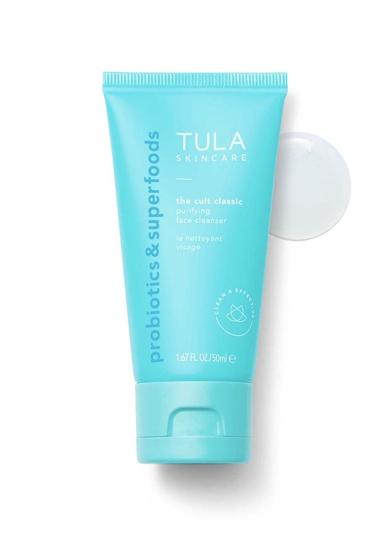 TULA - TULA Skin Care Cult Classic Cleanser Supersize, 6.7 Oz + Cult Classic Cleanser Travel Size, 1.7 Oz | 2 Piece Set - Image 1