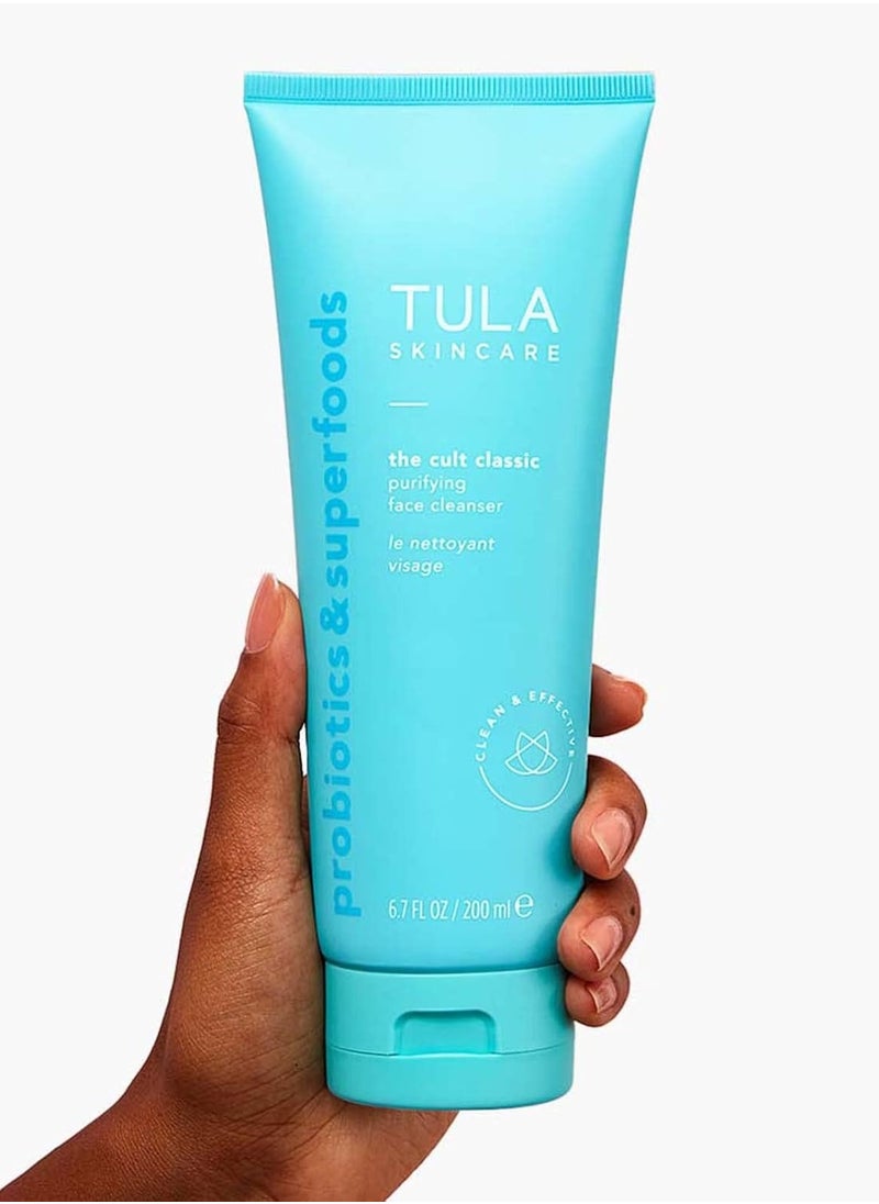 TULA - TULA Skin Care Cult Classic Cleanser Supersize, 6.7 Oz + Cult Classic Cleanser Travel Size, 1.7 Oz | 2 Piece Set - Image 1