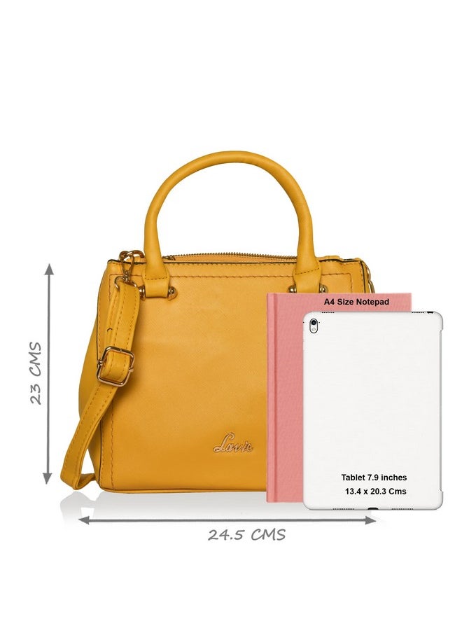 Lavie Lavie Omnia Small Satchel Women's Handbag, Ocher  - Image 4