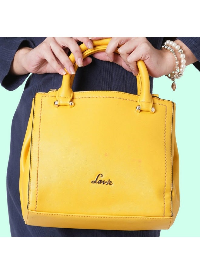 Lavie Lavie Omnia Small Satchel Women's Handbag, Ocher  - Image 2