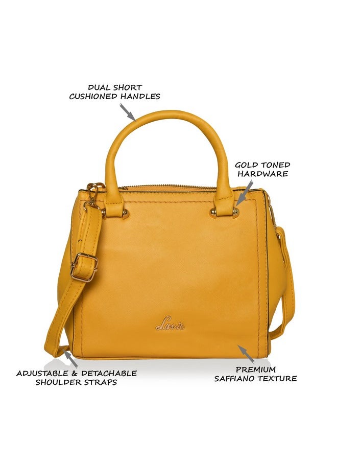 Lavie Lavie Omnia Small Satchel Women's Handbag, Ocher  - Image 3